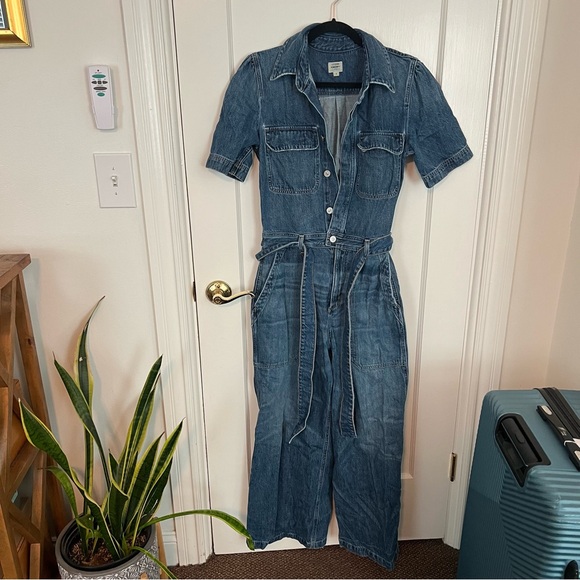 Citizens of Humanity • miki denim coveralls (belted denim jumpsuit) - Picture 5 of 8